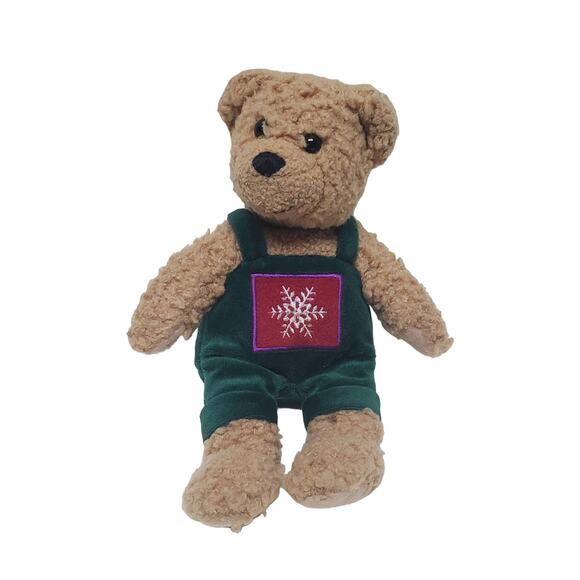 Hallmark Snowflake Christmas Bear | Kissing Bear w. Magnetic Mouth - Picture 1 of 8